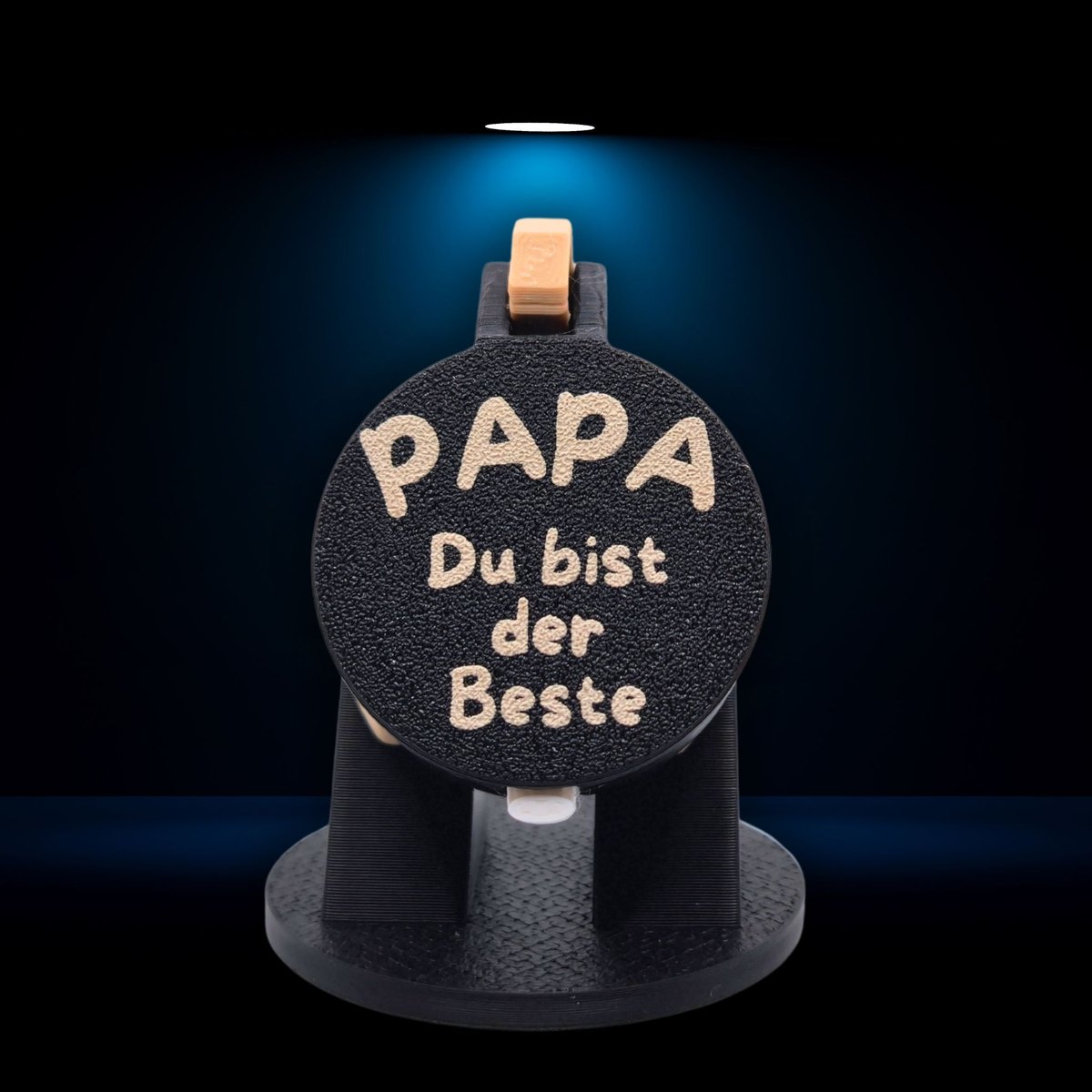 Schwarze SafeCap mit Gravur „PAPA Du bist der Beste“