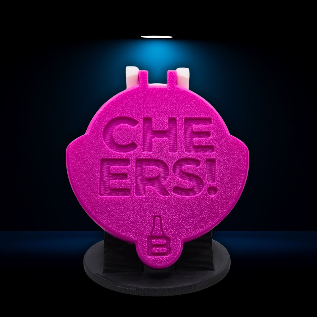 SafeCap CHEERS!, eingelassener Spruch