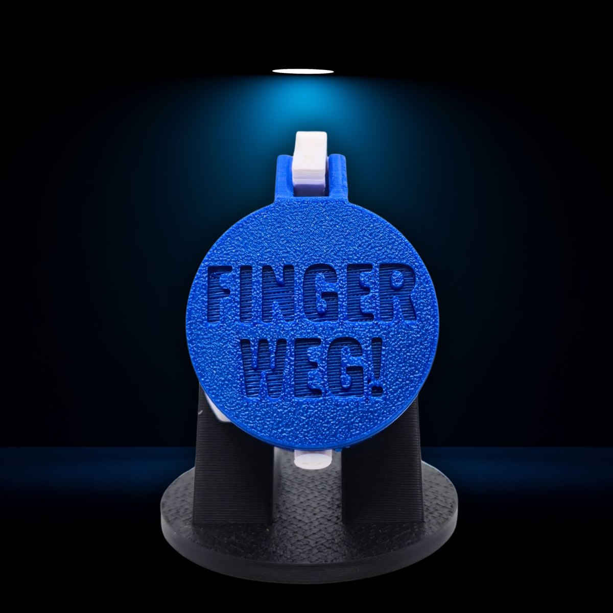 SafeCap FINGER WEG! in Blau, Flasche