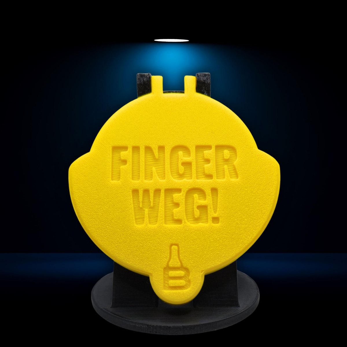 SafeCap FINGER WEG! in Gelb, Dose