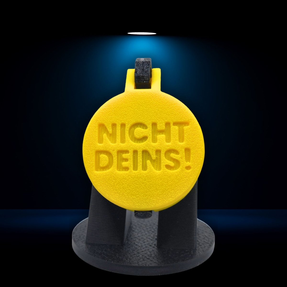SafeCap NICHT DEINS in Gelb, Flasche